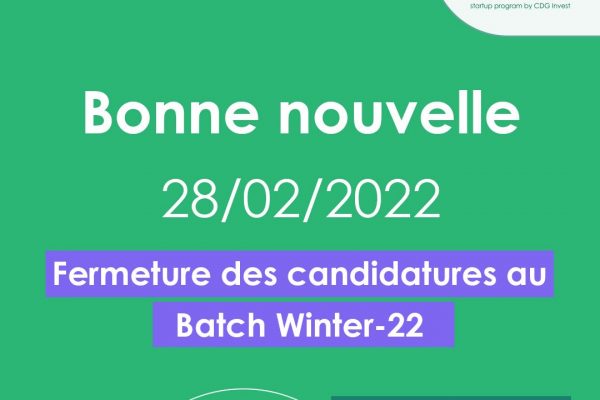 Appel à candidatures - Batch Winter par 212Founders
