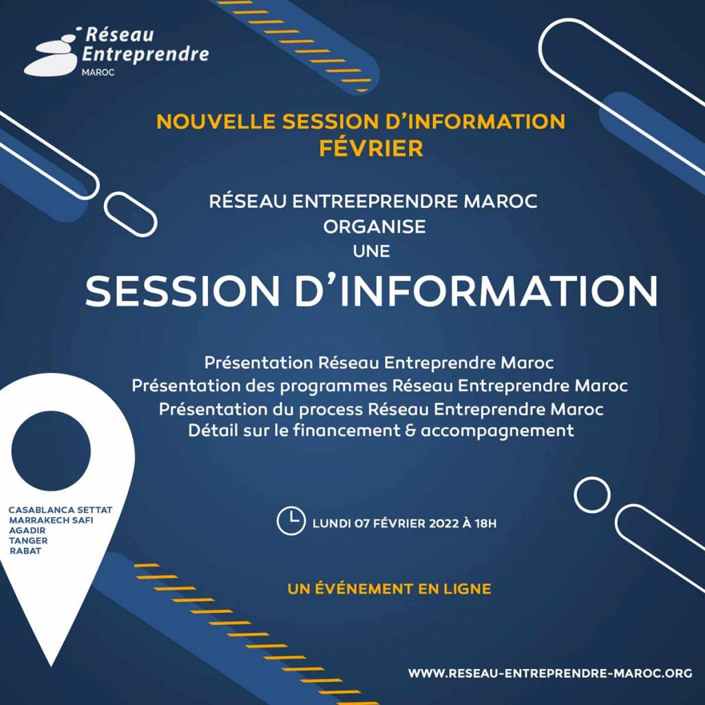 Session d'information - Réseau Entreprendre Maroc