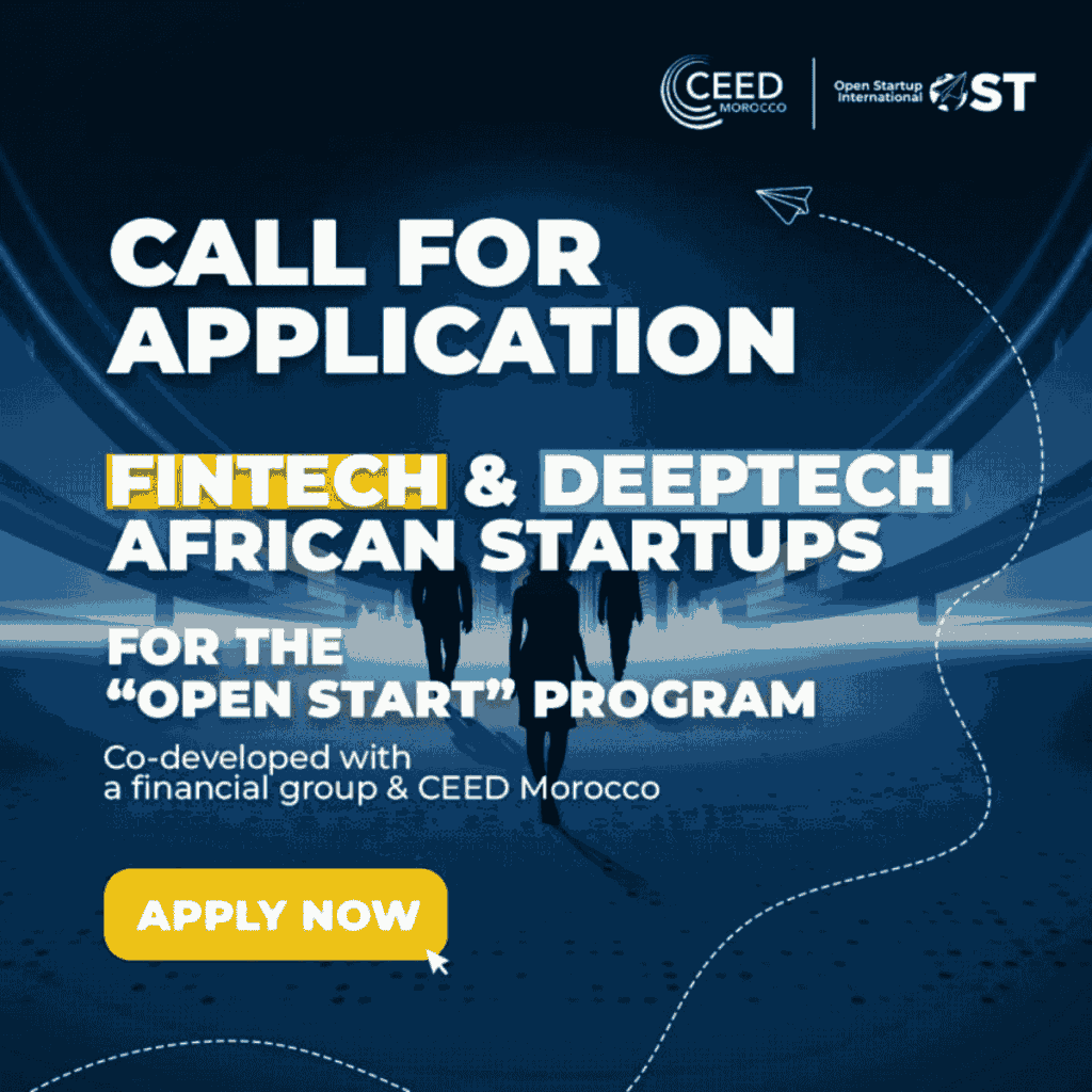 Call for application Open Start Program - Start-up.ma