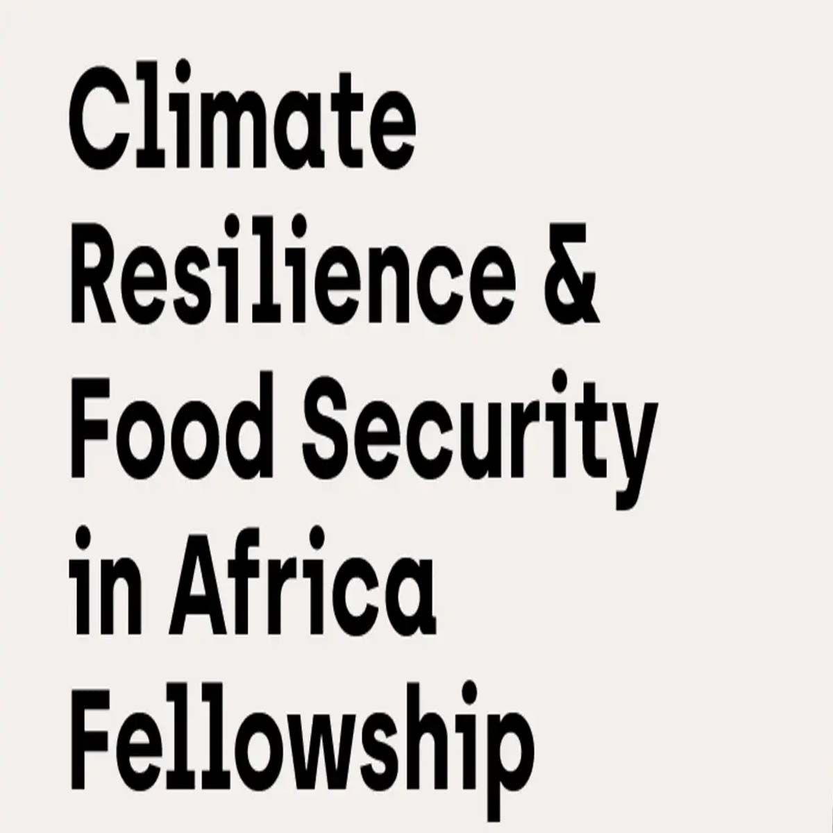 Halcyon Climate Resilience & Food Security Fellowship l Start-up.ma