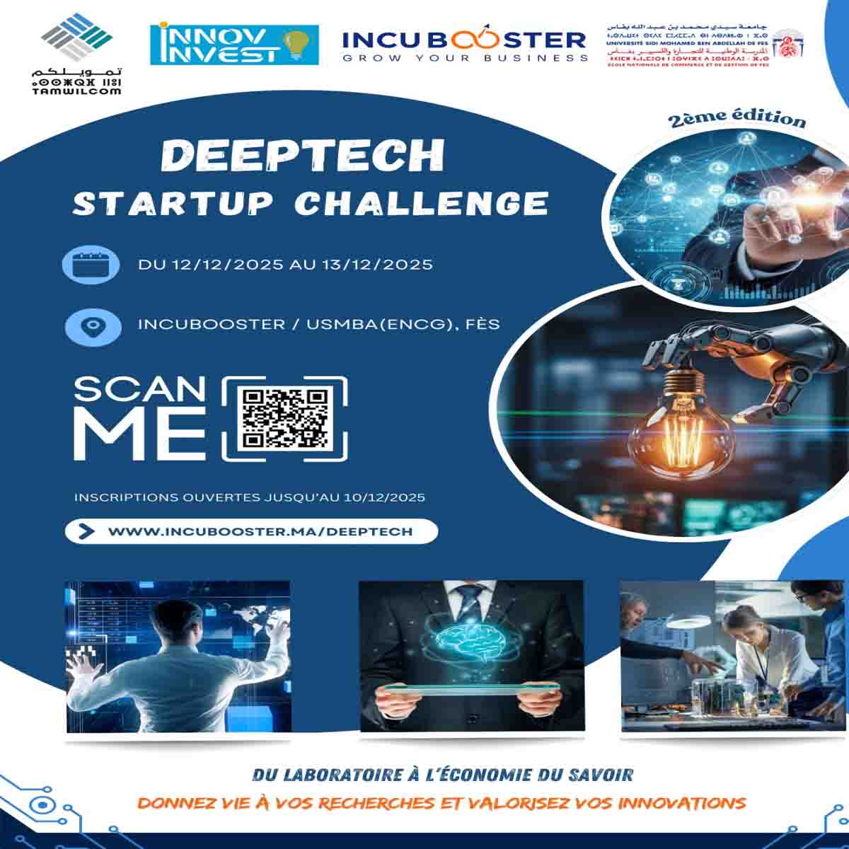 2ᵉ édition du DeepTech Startup Challenge par INCUBOOSTER l Start-up.ma