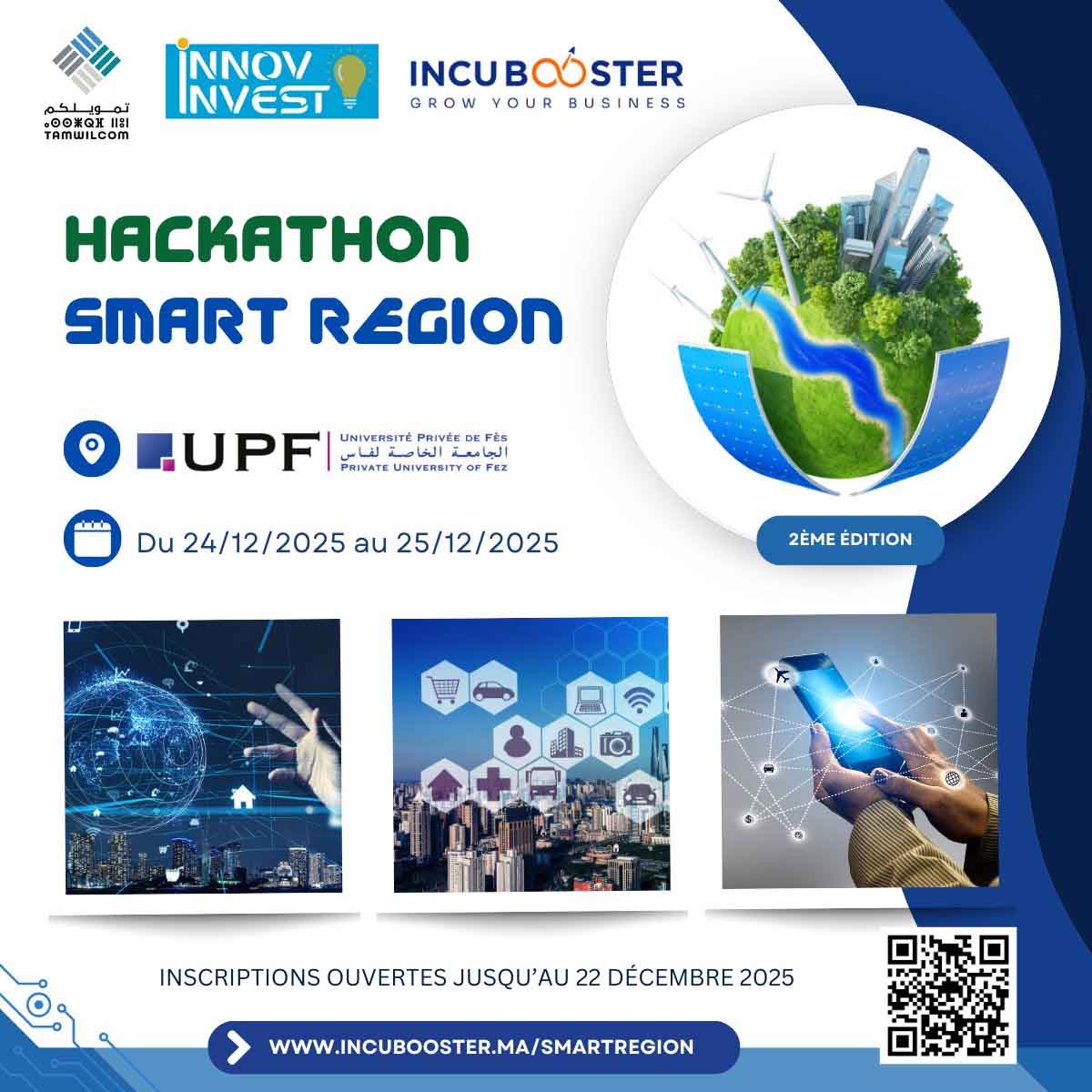 Lancement de la 2ᵉ édition SMART REGION – Hackathon d’innovation territoriale l start-up.ma