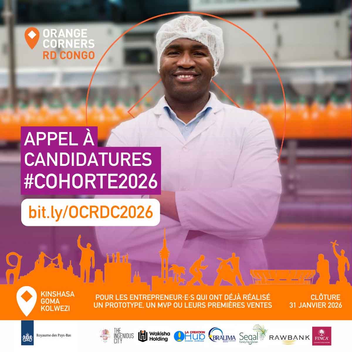 Appel à candidatures — Orange Corners RDC Cohorte 2026 l Start-up.ma