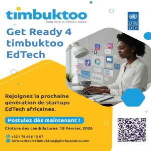 Appel à candidatures – Programme d’incubation Get Ready 4 Timbuktoo EdTech l Start-up.ma