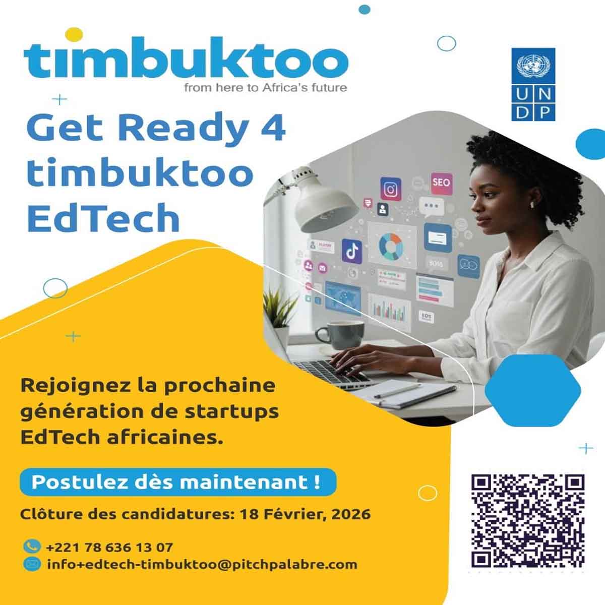 Appel à candidatures – Programme d’incubation Get Ready 4 Timbuktoo EdTech l Start-up.ma