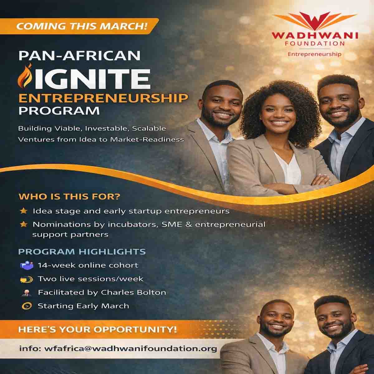 Appel à candidatures : programme Pan-African Ignite Entrepreneurship 2026 l Start-up.ma