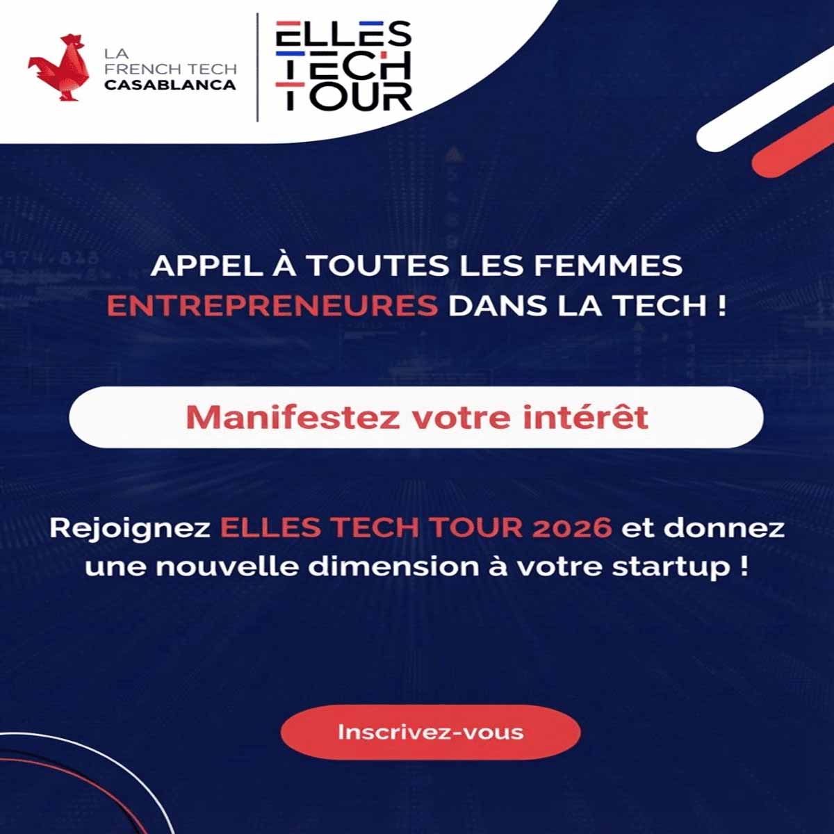 Appel à candidatures Elles Tech Tour 2026 – Édition Maroc l Start-up.ma